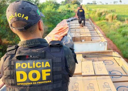 DOF apreende carga de cigarros contrabandeados avaliada em mais de R$ 3 milhões